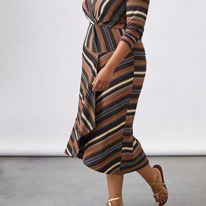 Maeve by Anthropologie faux midi wrap dress